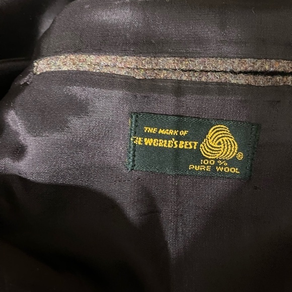 Raffinati Mens Burgundy Tweed Fleck Wool Classic Sport Coat Blazer Jacket - Picture 8 of 8